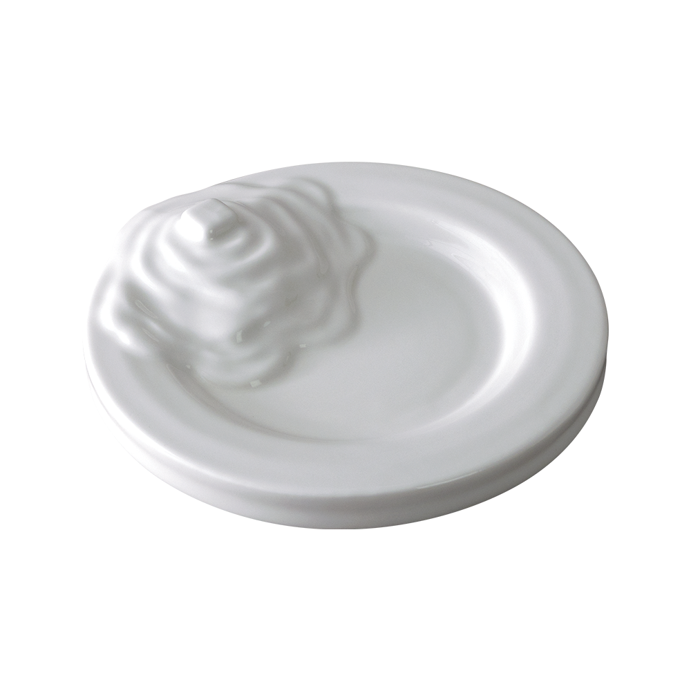 BUTTER PLATE-WHITE